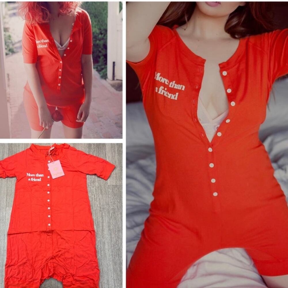 NWT! Daydream Nation “More than a Friend” Button-Up Romper